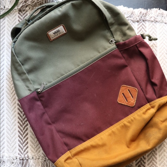 mustard vans backpack